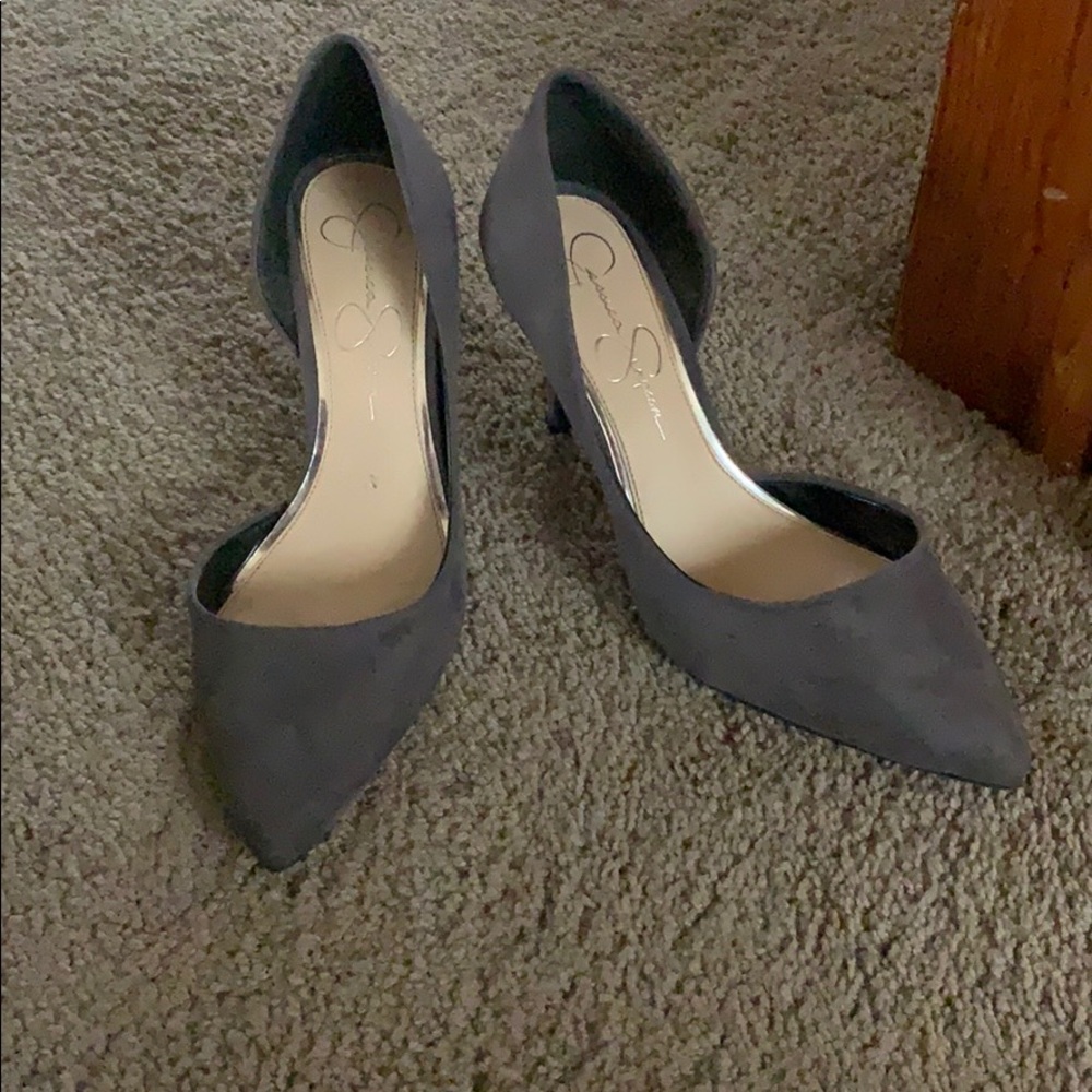 Suede heels